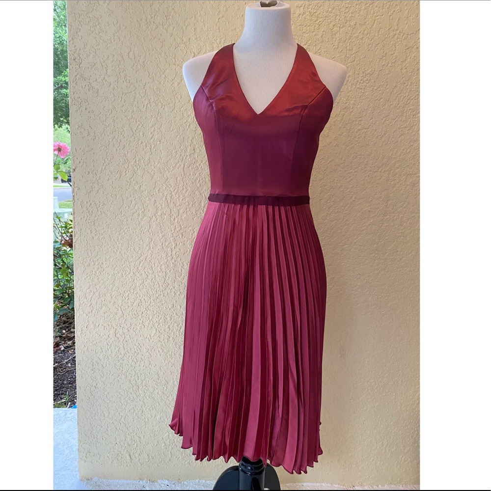 Maria Bianca Nero cranberry cocktail dress